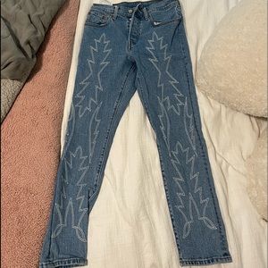 Levi embroidered jeans